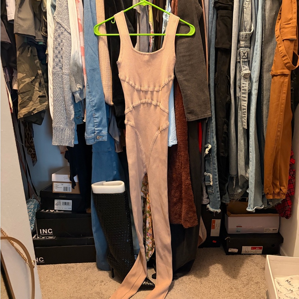Daisy Nude Jumpsuit